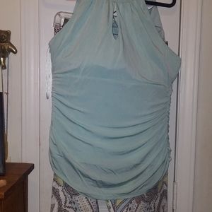 Mint green cache shirt and the cute paisley pant